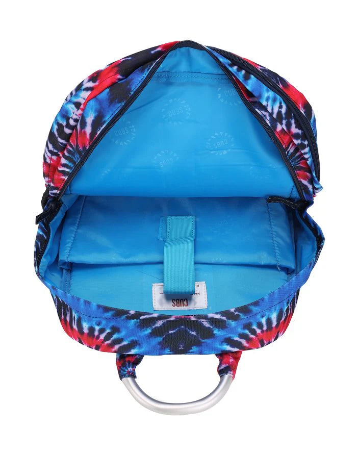 Two Tone Blue Tie Dye Senior Student Backpack