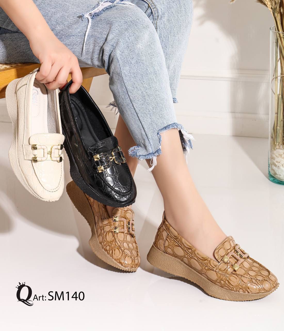 Sham Women Shoes With Chain  -412