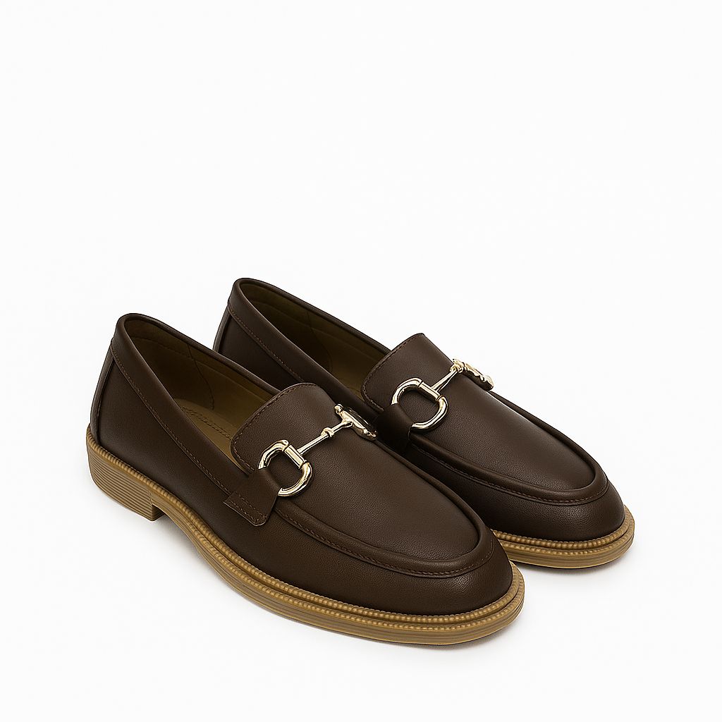Loafers Flat Women 518 Brown