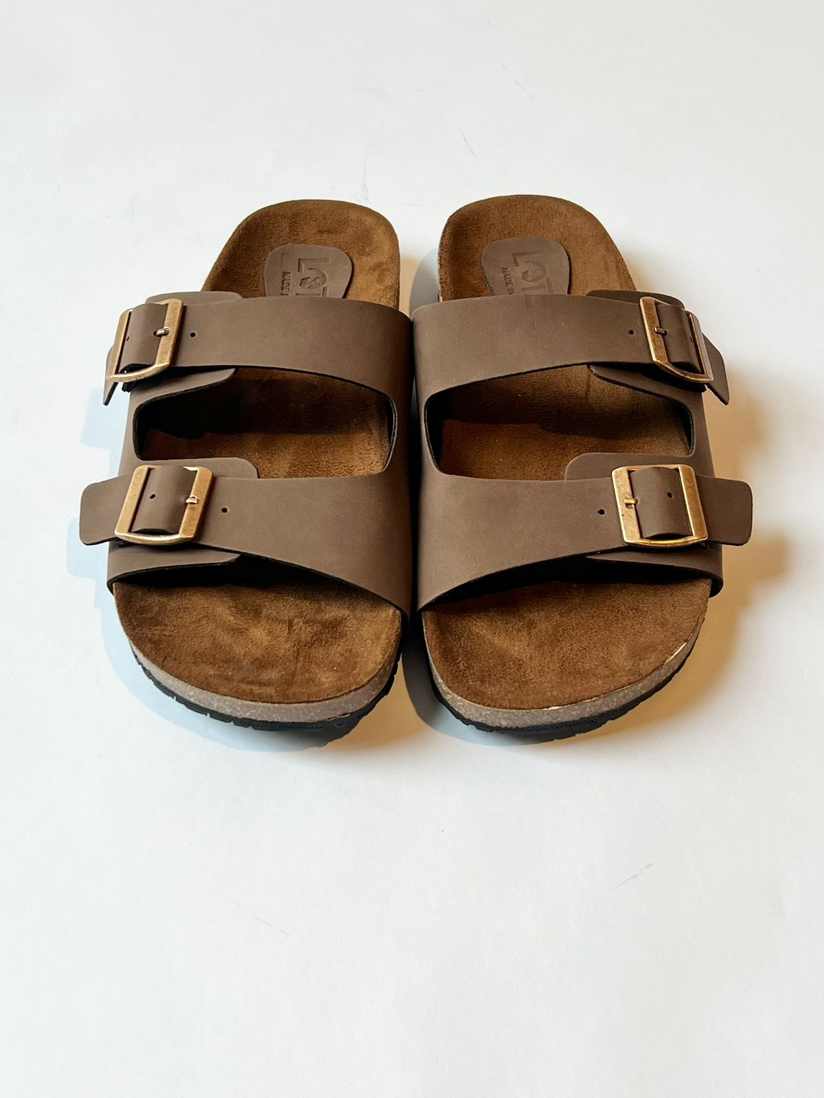 Lotfy Suede 2-Strap Slides For Men 36503