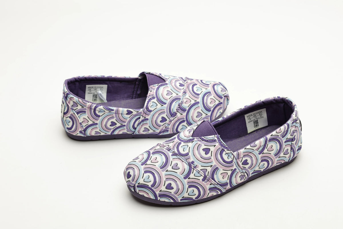 Cubs kids' ballerina flats in purple