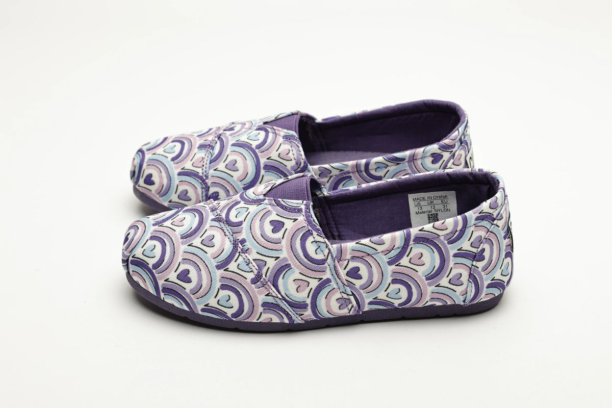 Cubs kids' ballerina flats in purple
