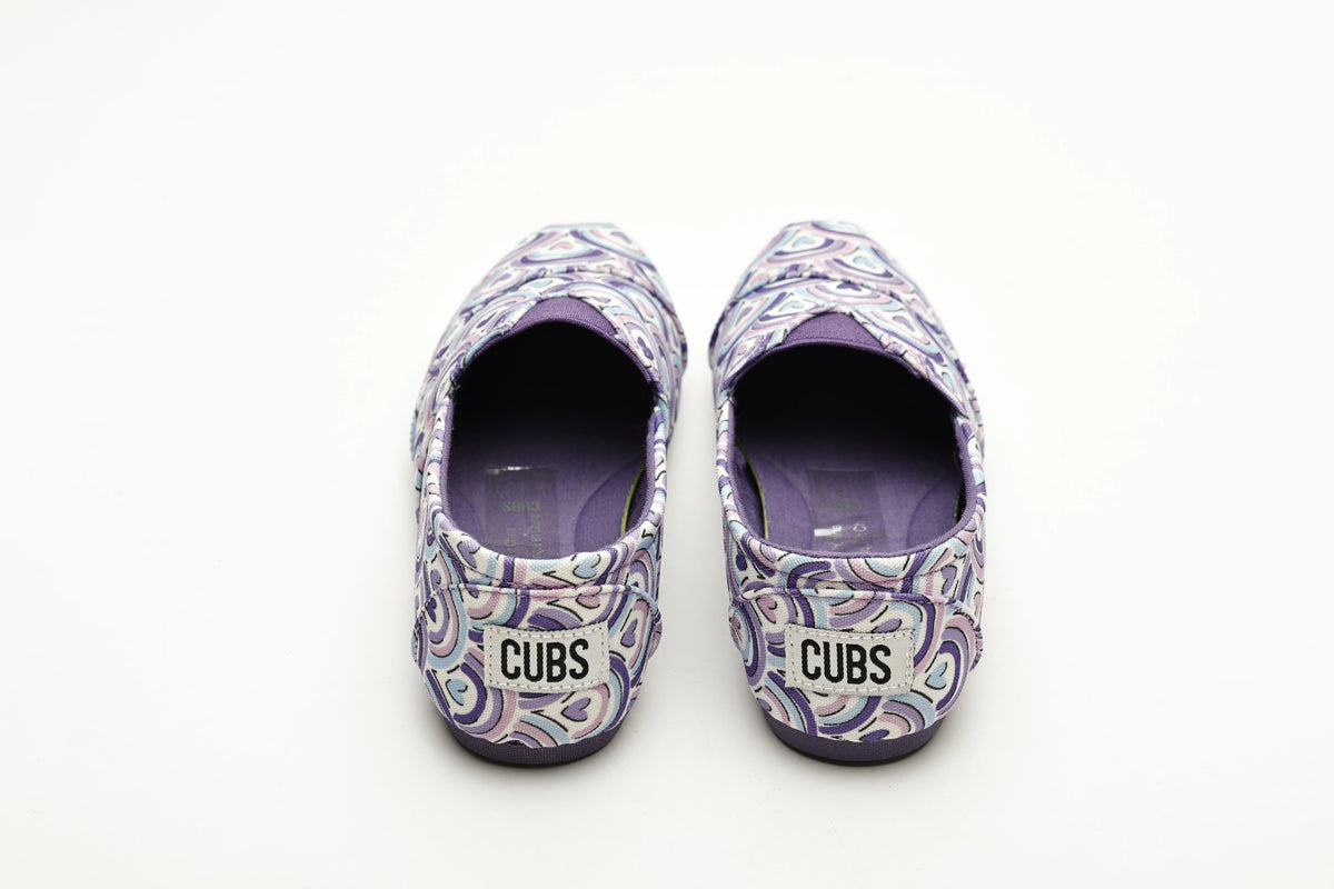 Cubs kids' ballerina flats in purple