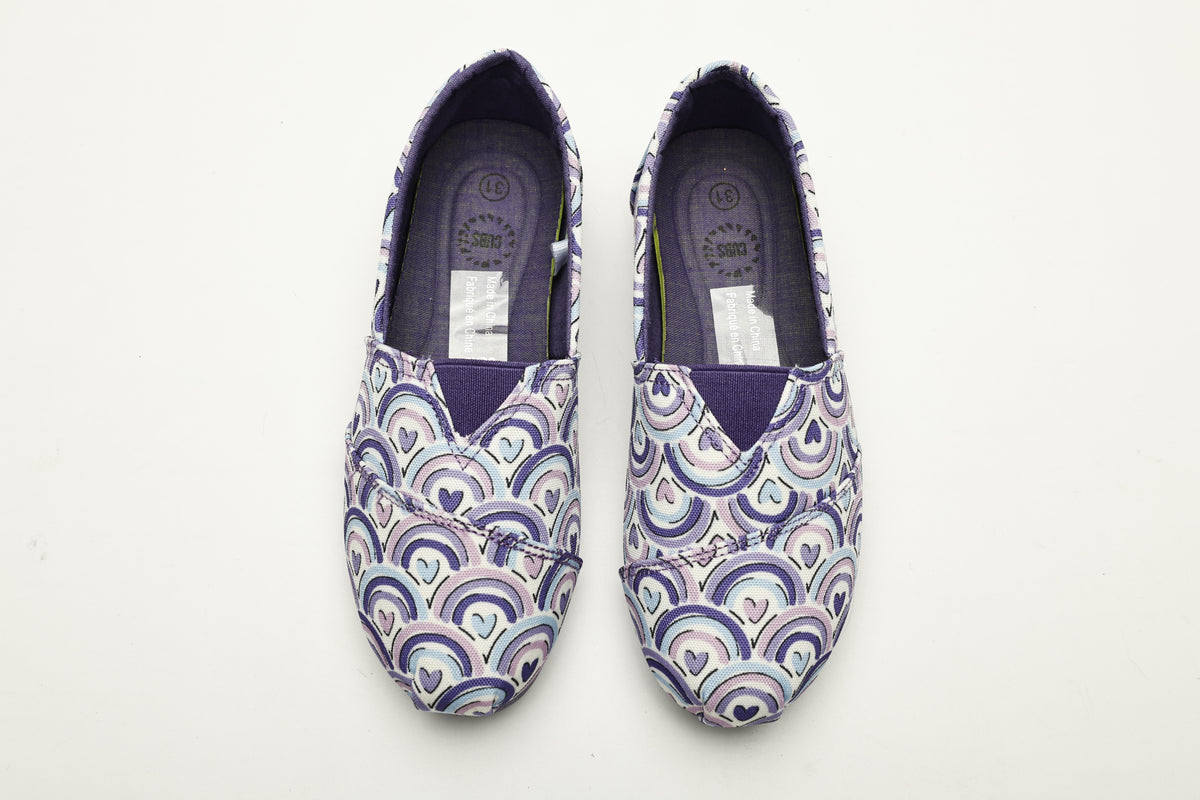 Cubs kids' ballerina flats in purple