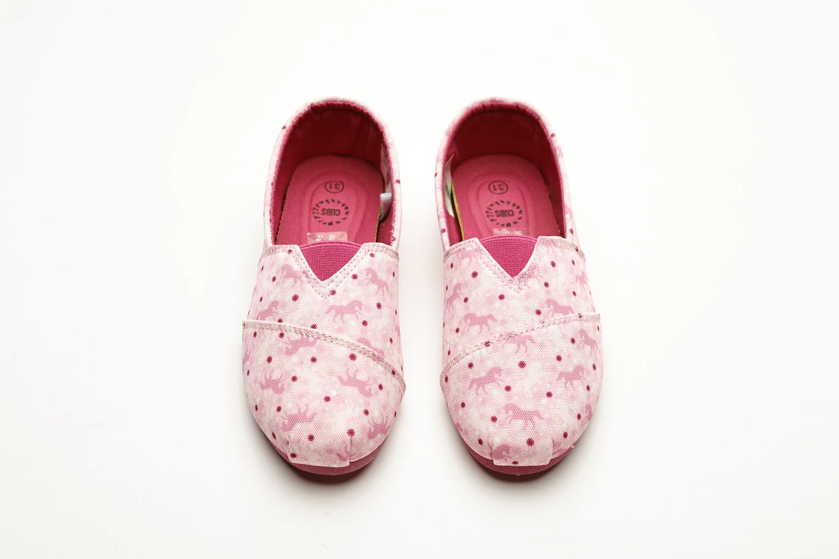 Cubs kids' ballerina flats in rose