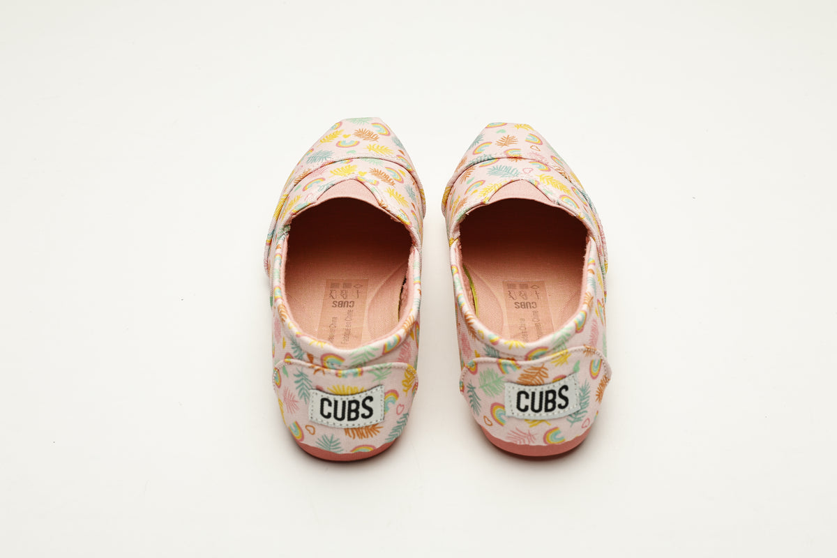 Cubs kids' ballerina flats in rose