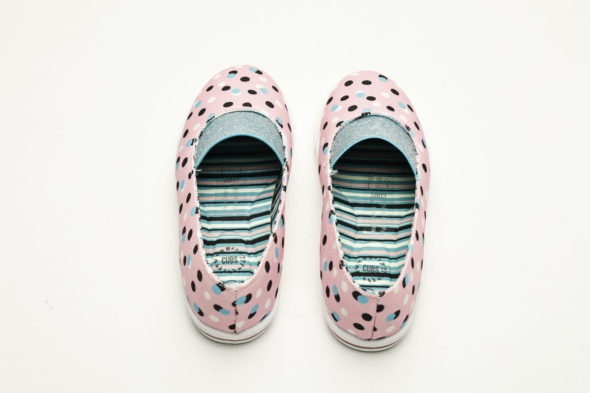 Cubs kids' ballerina flats in rose
