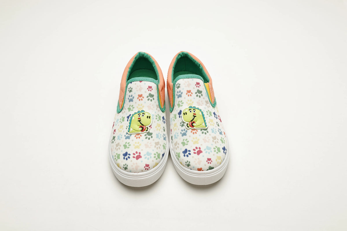 Cubs kids' ballerina flats in white