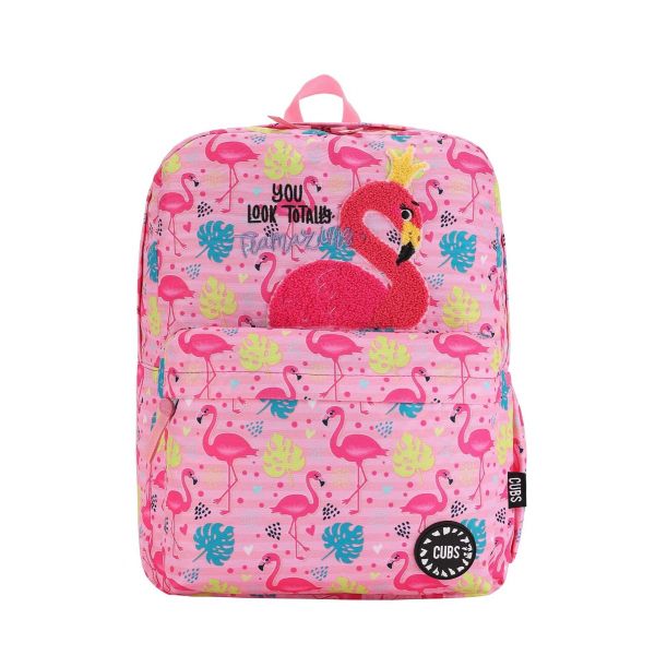 CUBS Junior Student Backpack Pink Flamingo