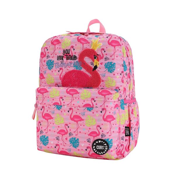 CUBS Junior Student Backpack Pink Flamingo