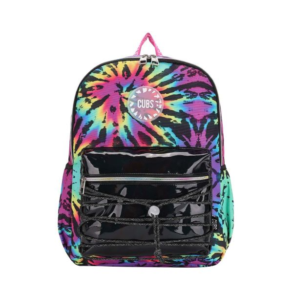 Neon Black Tie Dye Backpack