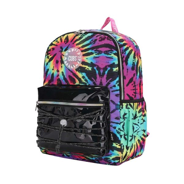 Neon Black Tie Dye Backpack