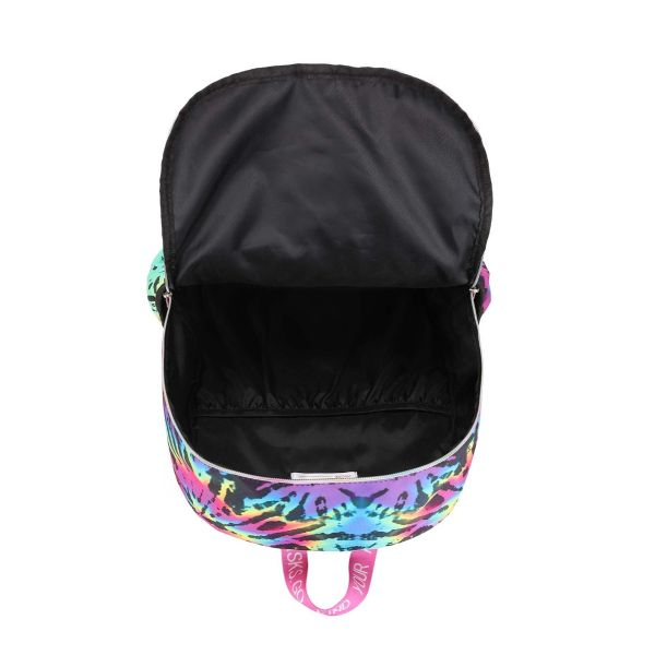 Neon Black Tie Dye Backpack