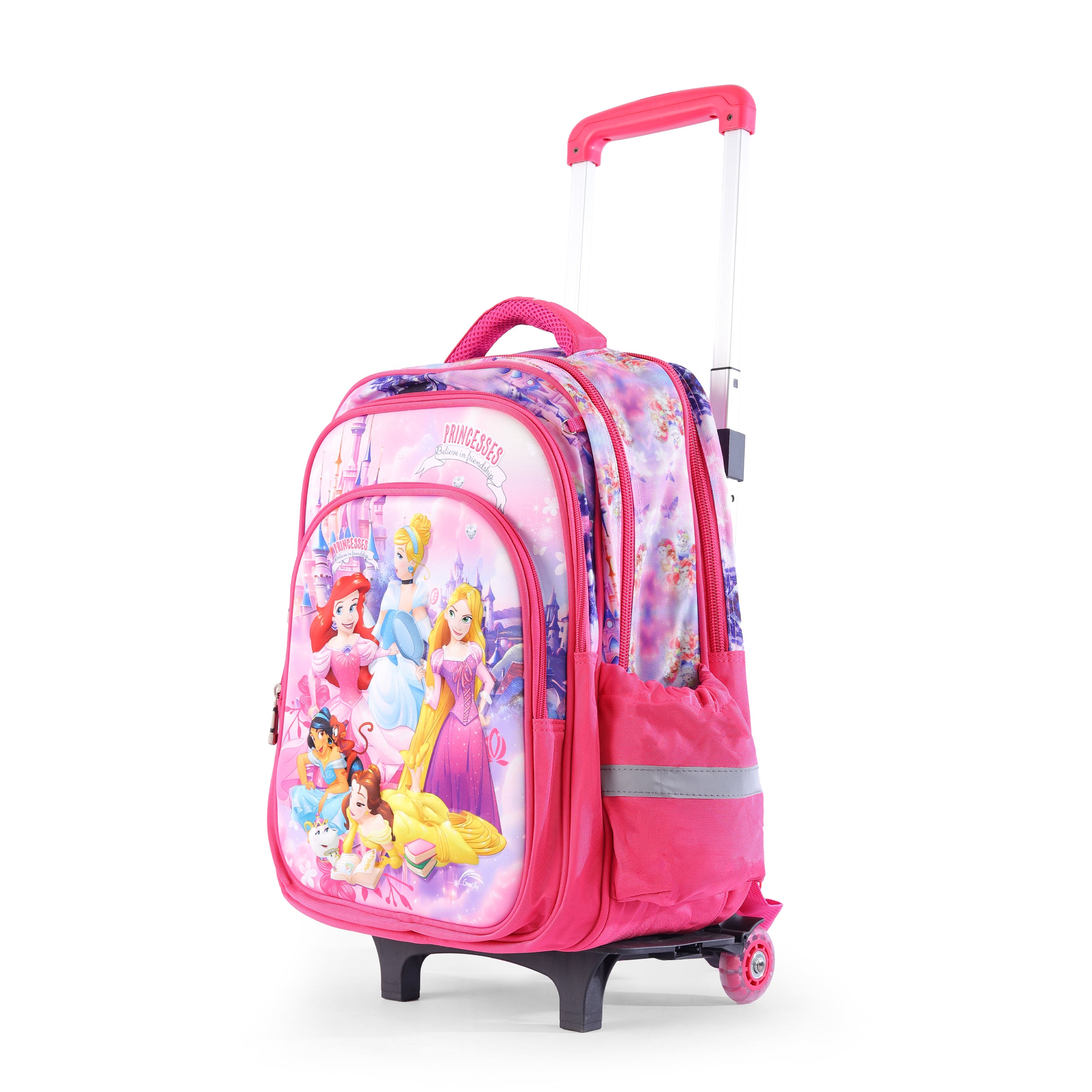 Princess Kids Backpack – Pink 96836-8-96836-9 wheels