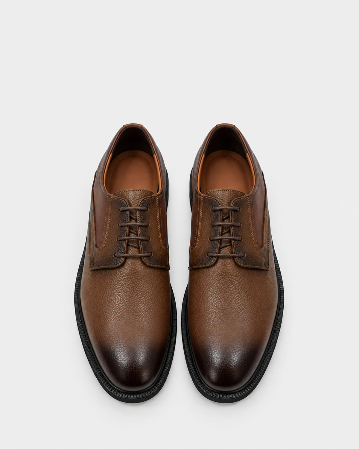 Men's Leather Chunky-Sole Derby – Black, Brown & Havan