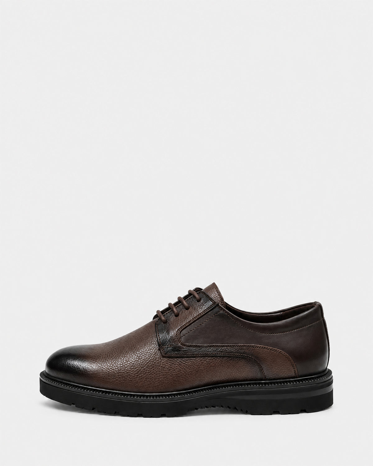 Men's Leather Chunky-Sole Derby – Black, Brown & Havan