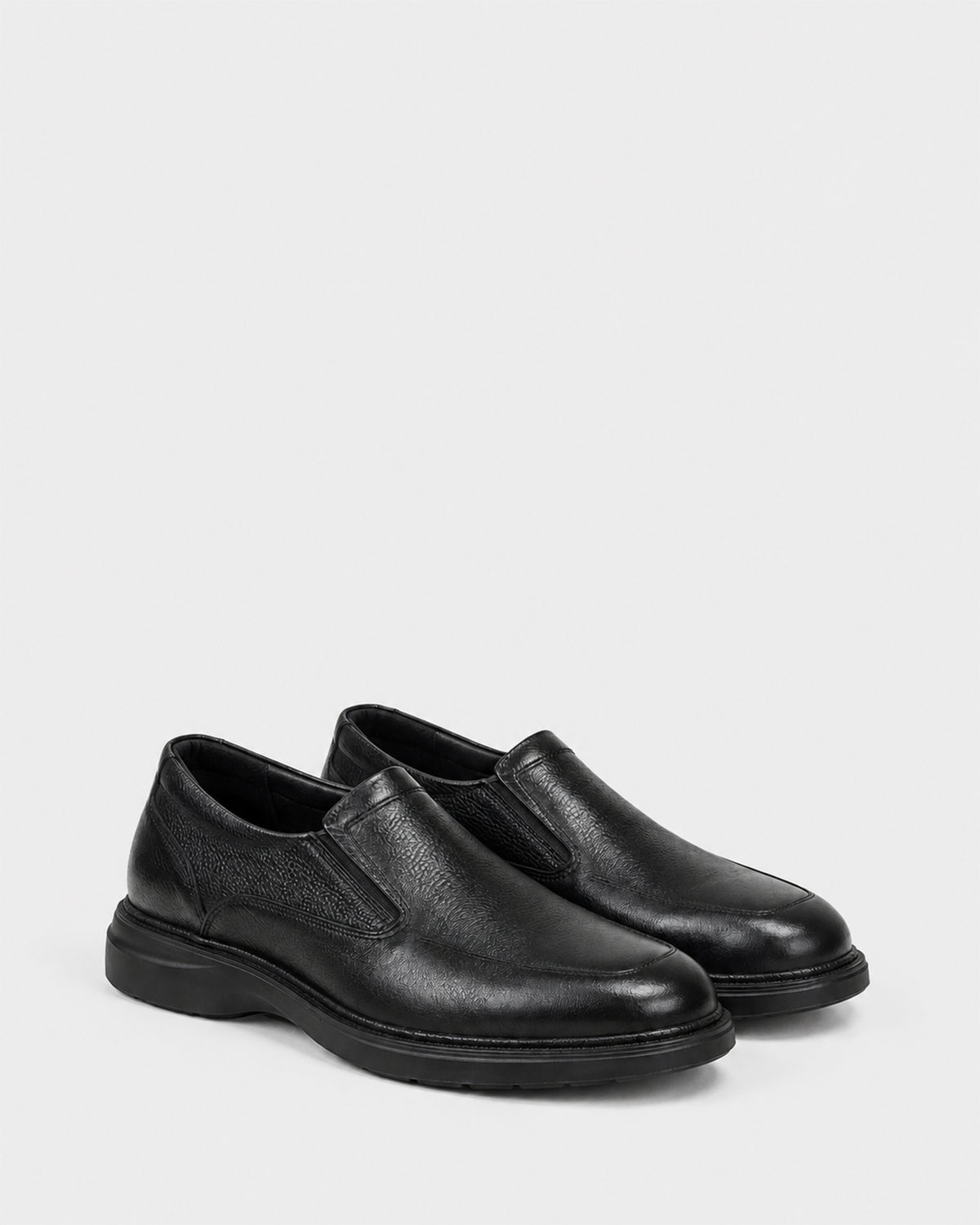 Men's Leather Slip-On Shoe – Black