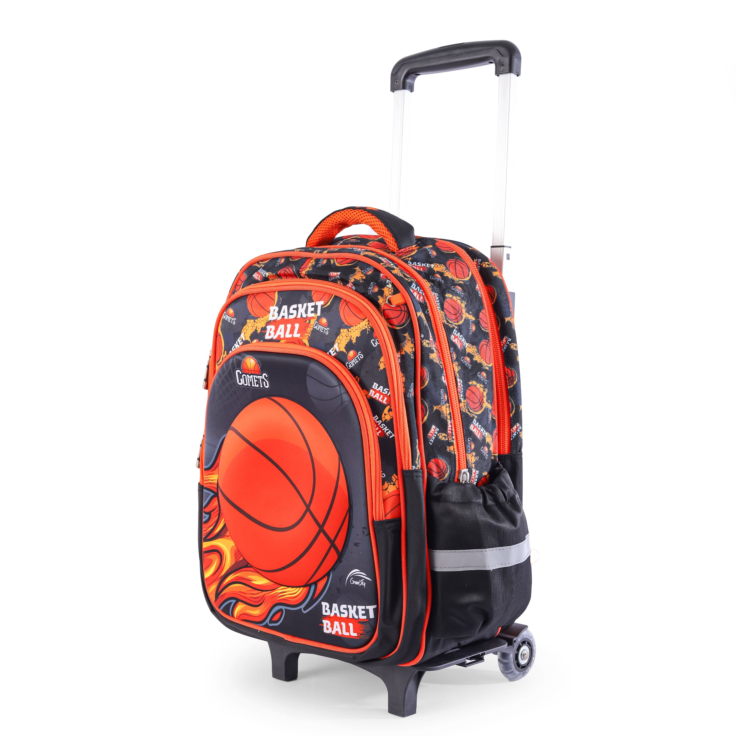 Basketball Kids Backpack – Black & Orange 96836-8-96836-9