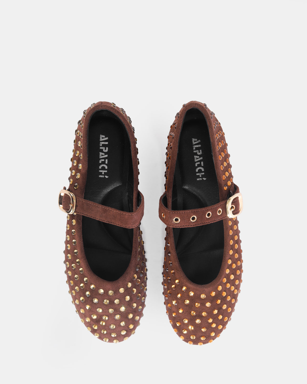 Botshy Women's Studded Mary Jane Flat Cafe