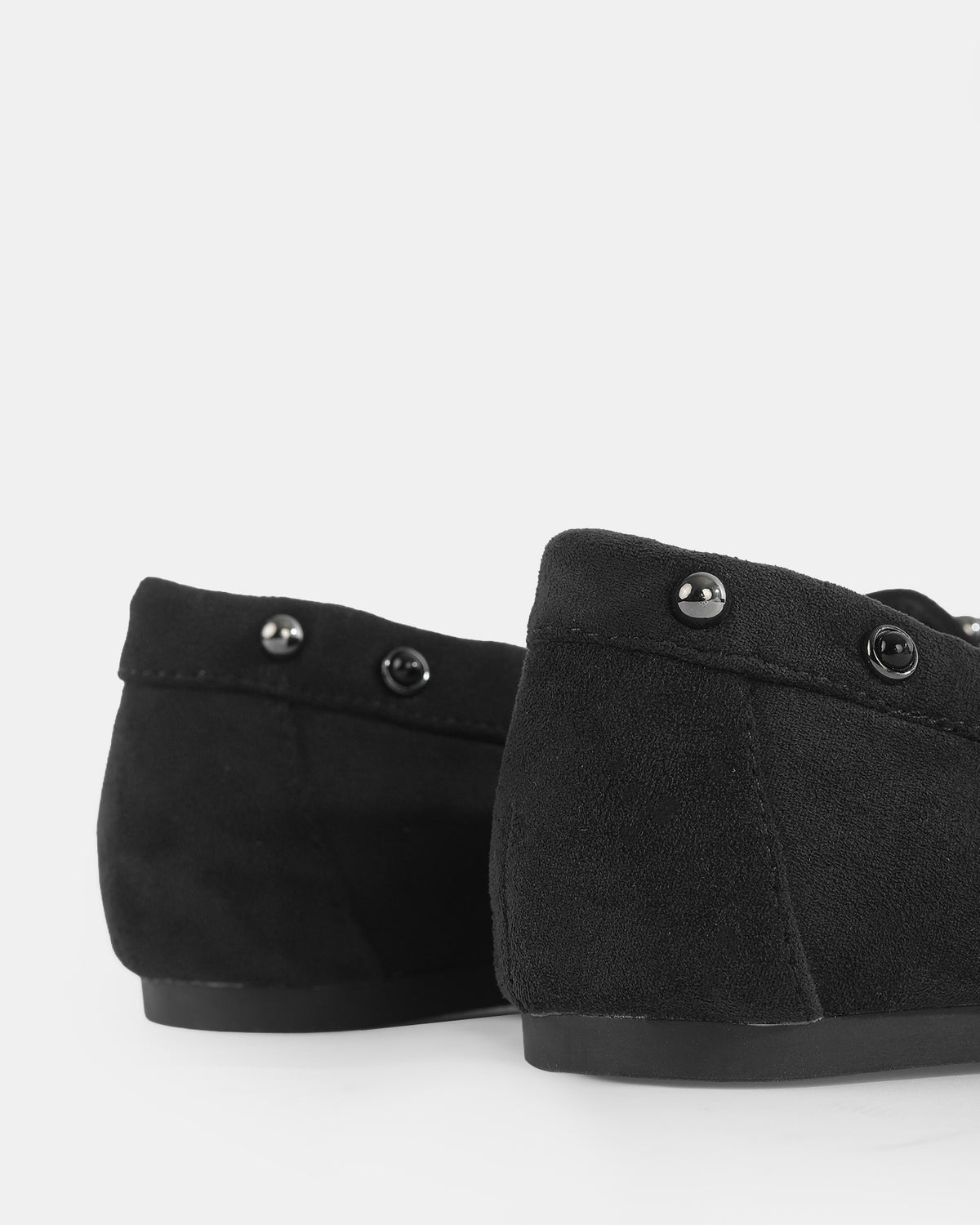 Botshy Women's Studded Moccasin Loafer Black