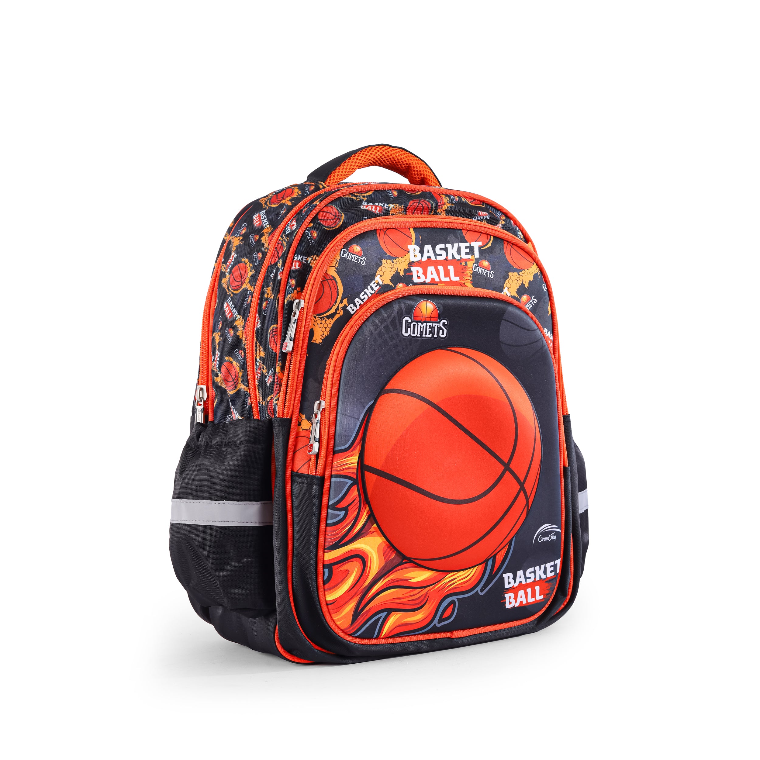 Basketball Kids Backpack – Black & Orange 96836-8