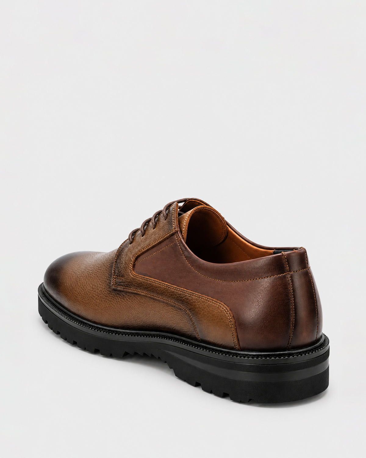 Men's Leather Chunky-Sole Derby – Black, Brown & Havan