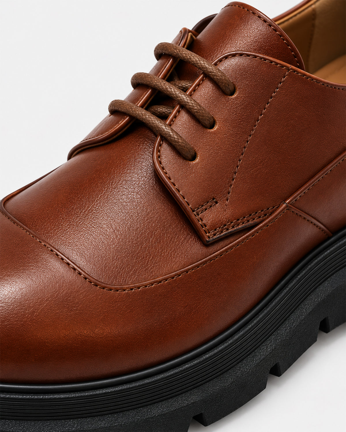 Lotfy Men's Leather Derby Shoe 97051-103001 Hazelnut
