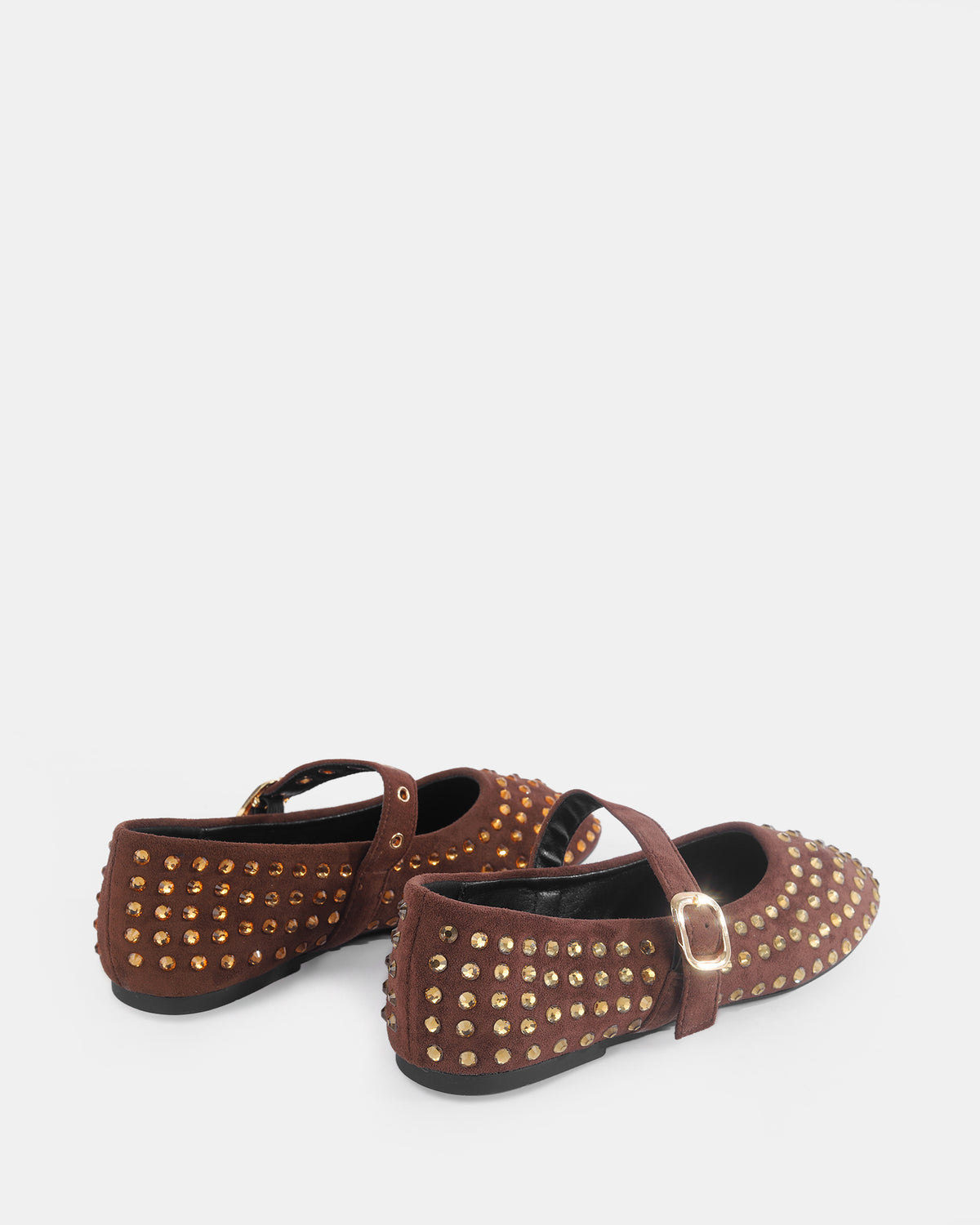 Botshy Women's Studded Mary Jane Flat Cafe