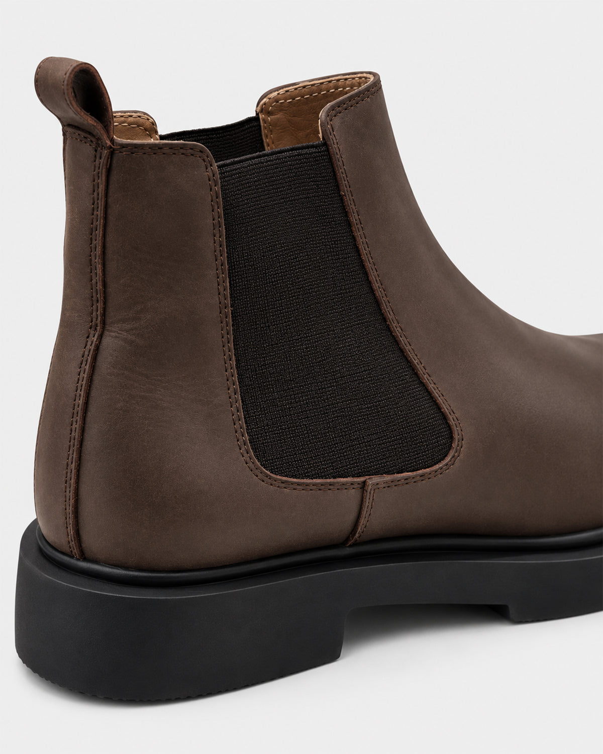 Lotfy Men's Leather Chelsea Boot 97051-112503 Brown Oiled
