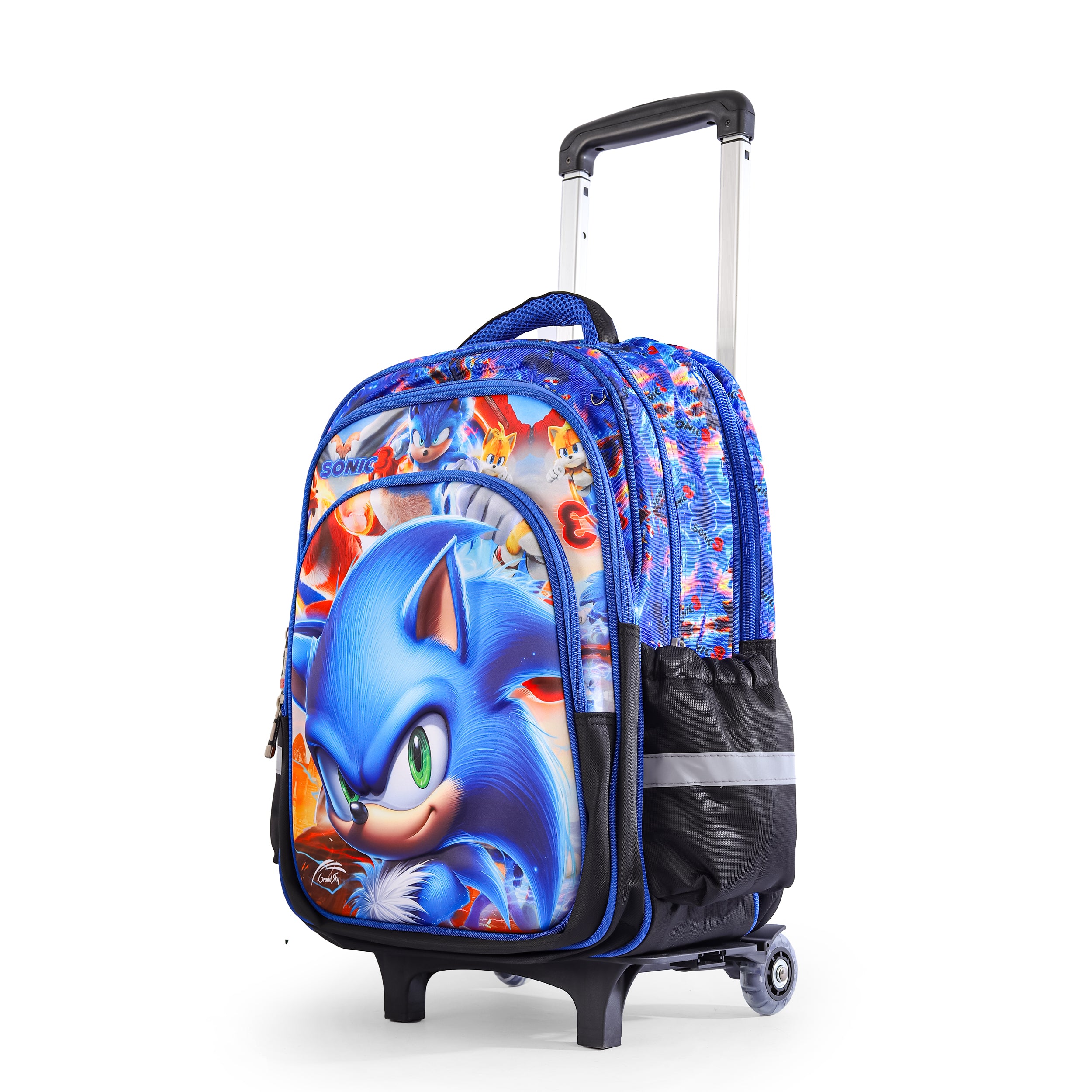 Sonic the Hedgehog Kids Backpack – Blue 96836-8-96836-9 wheels