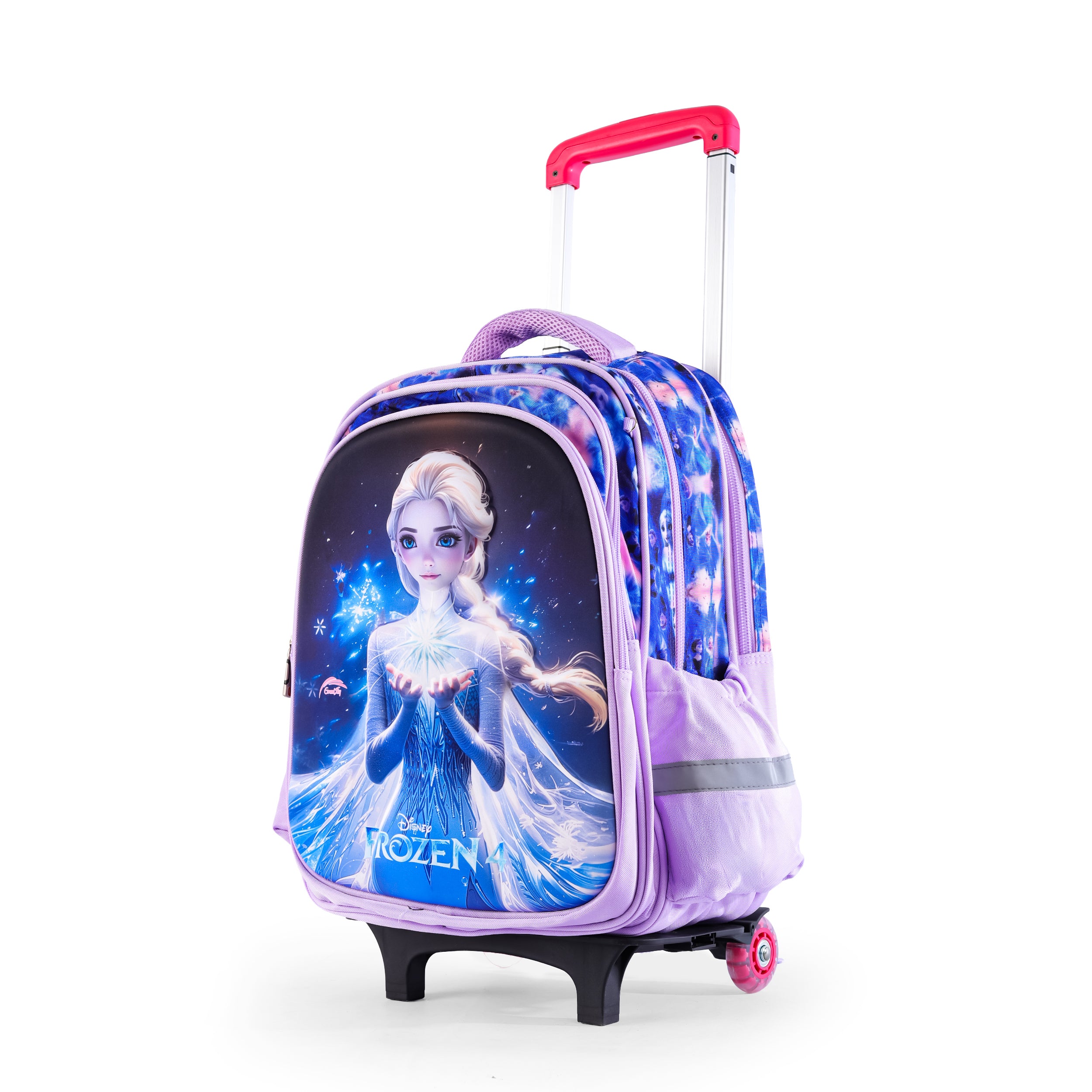 Frozen Elsa Kids Backpack – Purple 96836-8-96836-9 wheels