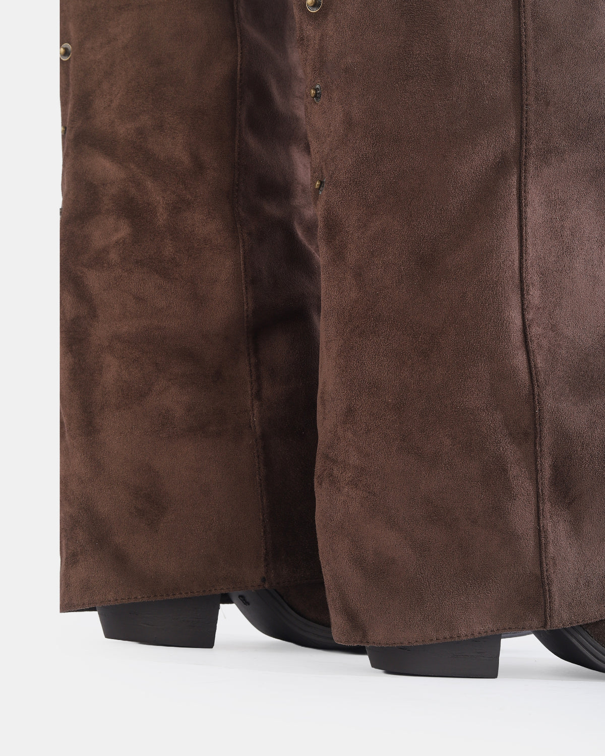 Botshy Women's Tall Suede Fold-Over Boot Cafe