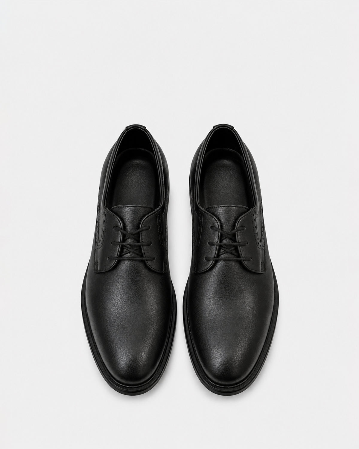 Men's Leather Plain-Toe Derby – Havan & Black