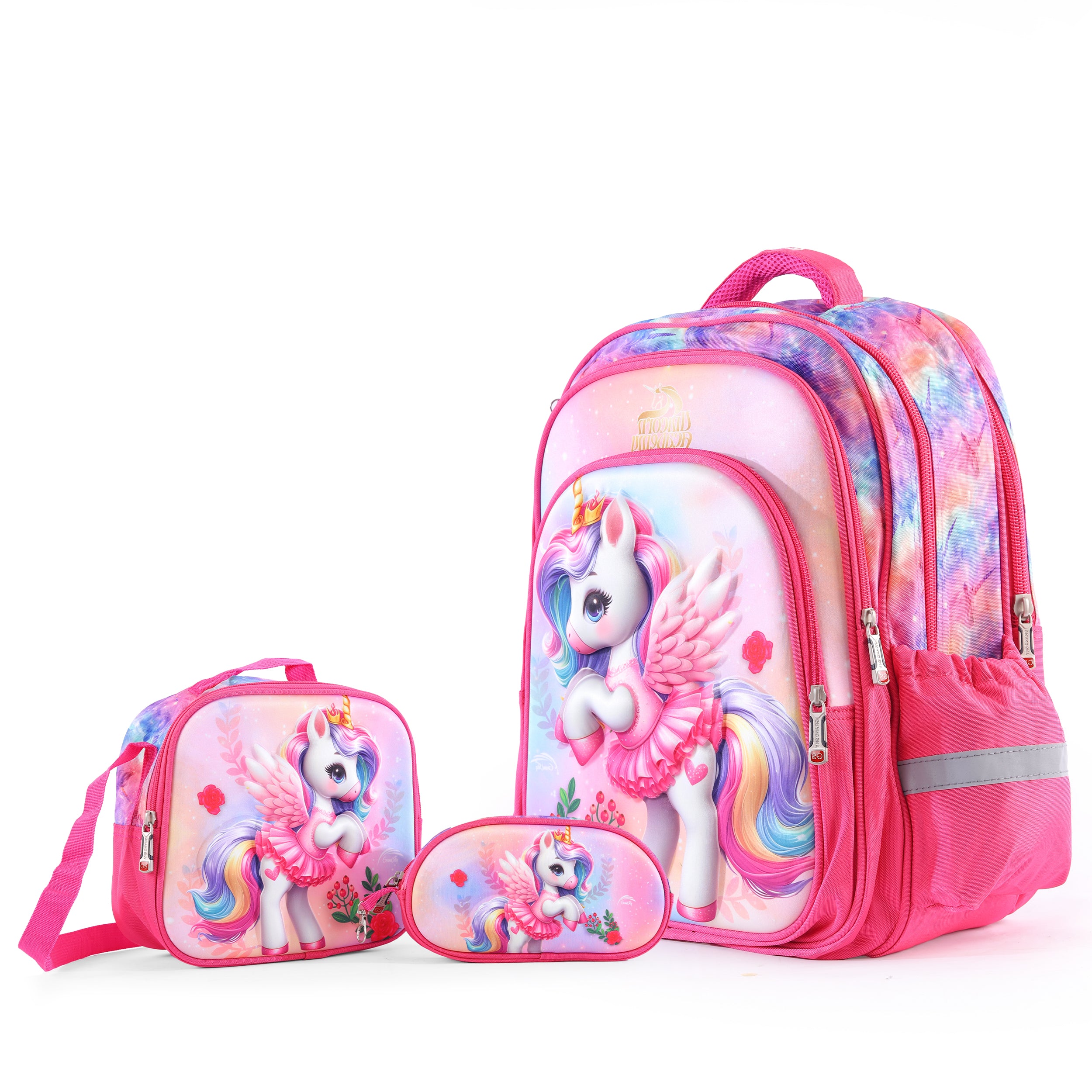 Winged Unicorn Kids Backpack – Pink 96836-8
