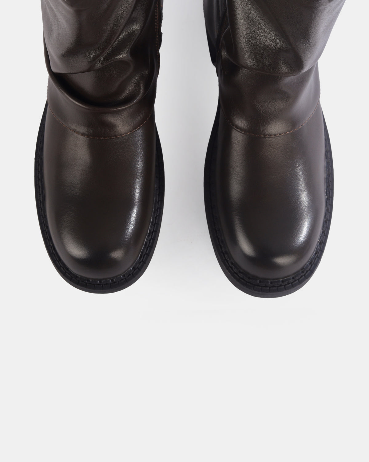Botshy Women's Cuffed Buckle Ankle Boot Cafe