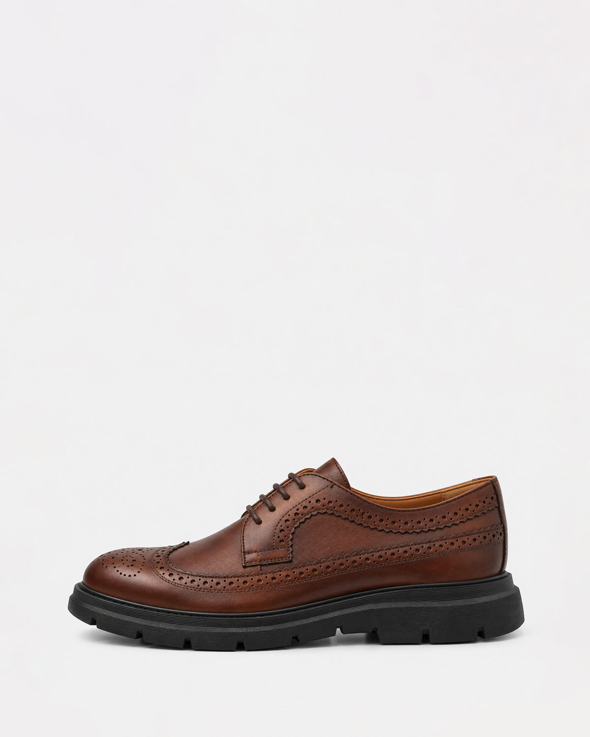 Lotfy Men's Leather Brogue Shoe 97051-103002 Hazelnut