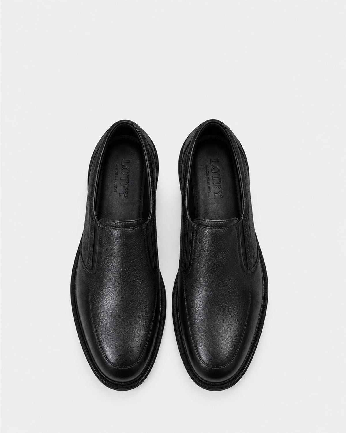 Men's Leather Slip-On Shoe – Black