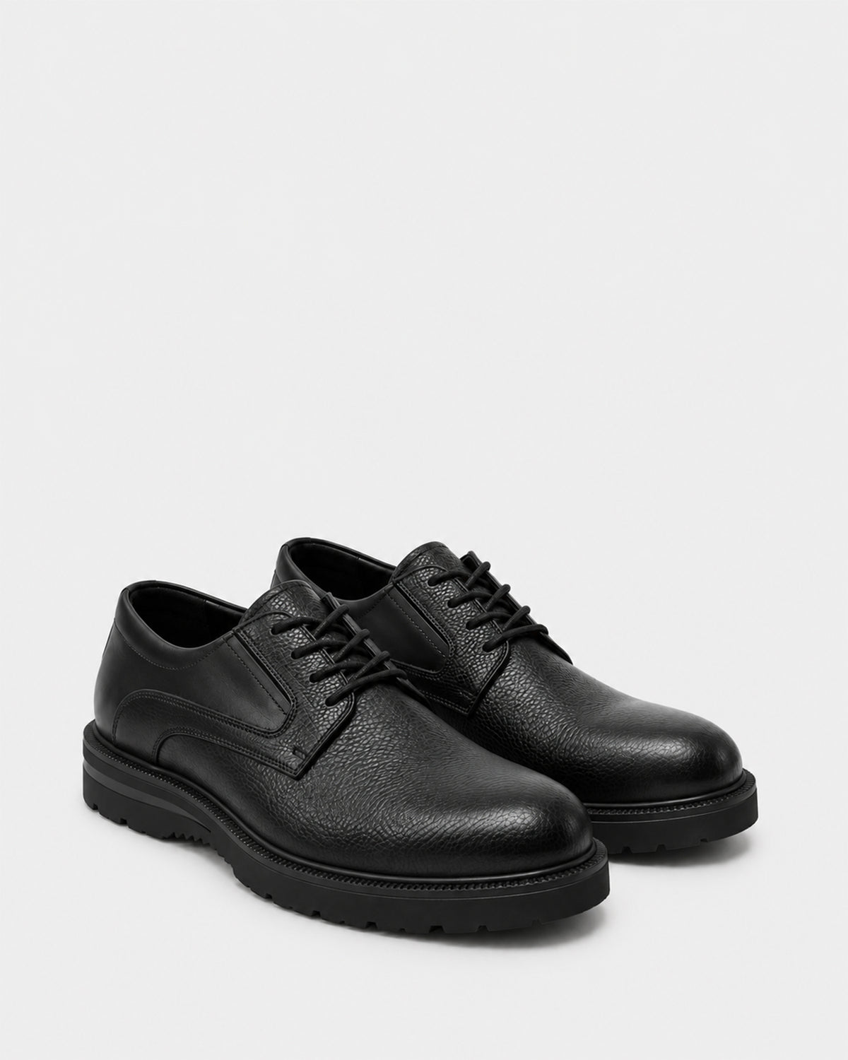 Men's Leather Chunky-Sole Derby – Black, Brown & Havan