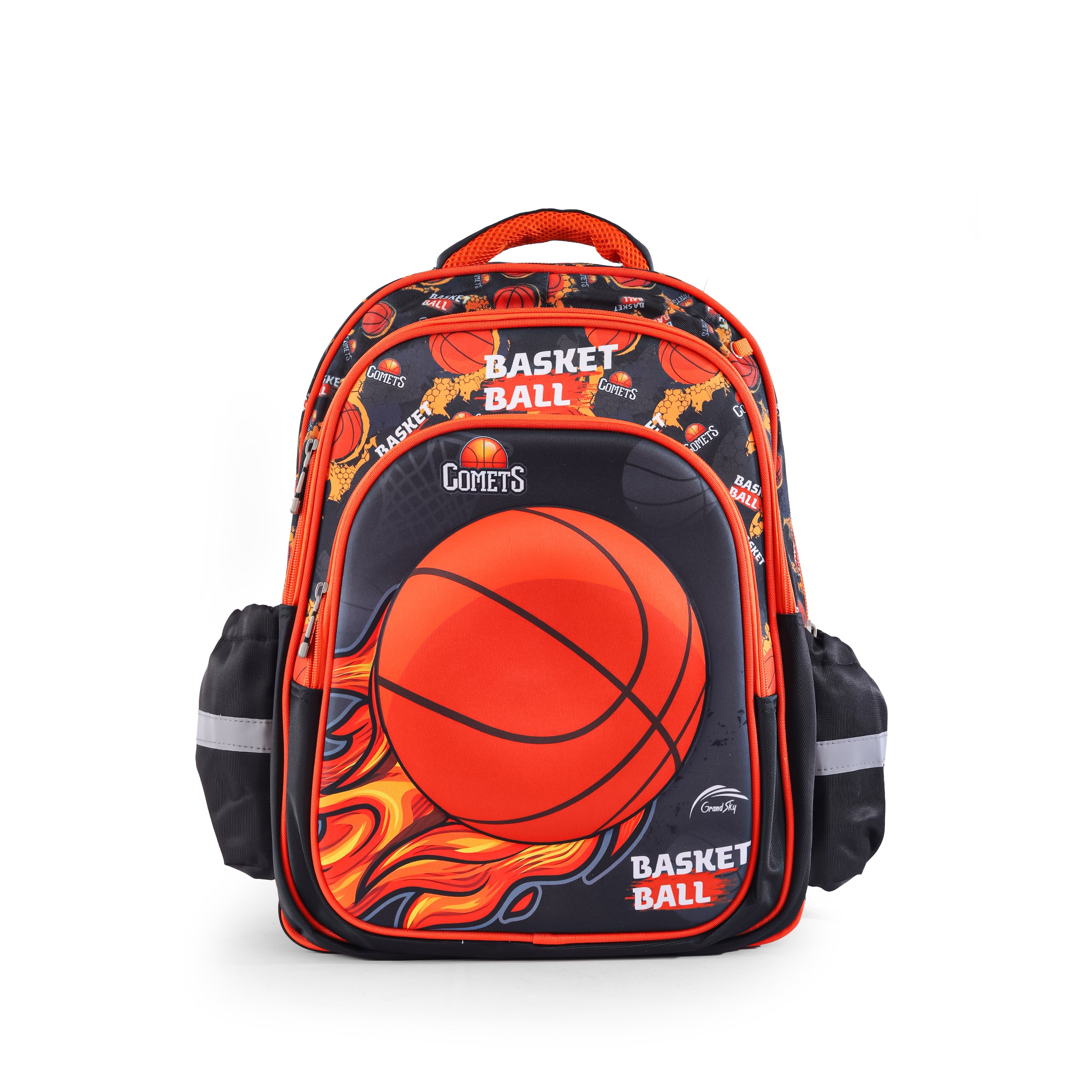 Basketball Kids Backpack – Black & Orange 96836-8