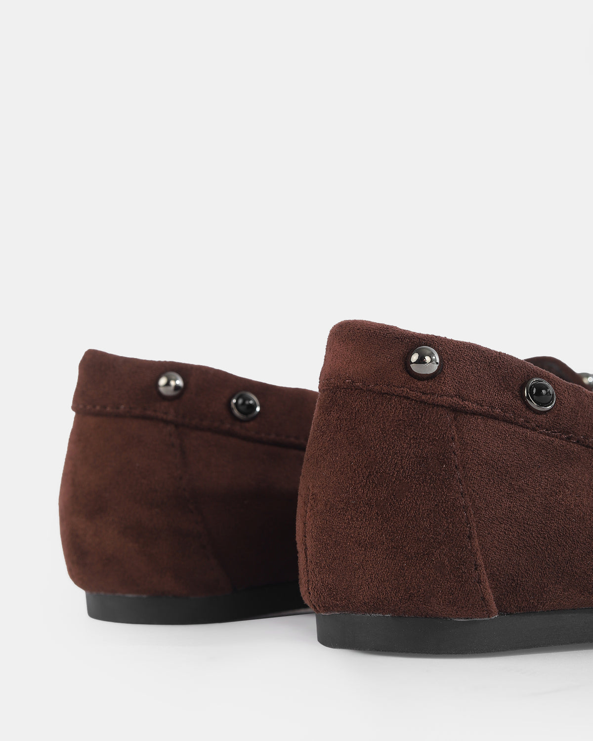 Botshy Women's Studded Moccasin Loafer Cafe