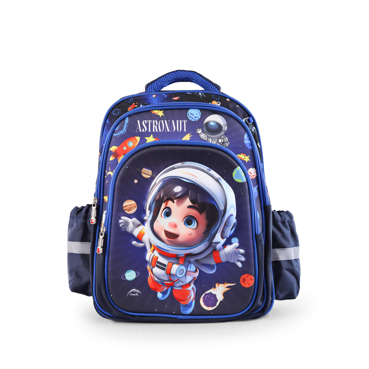 Grand Sky astronaut space kids' school backpack in navy blue