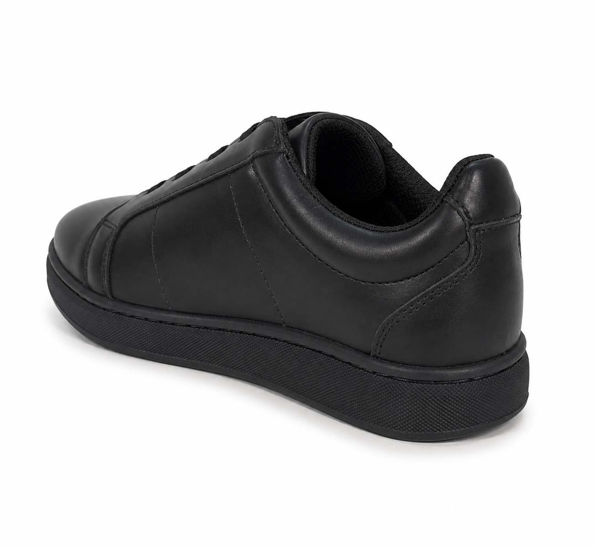 Lotfy kids' slip-on elastic lace sneaker in black