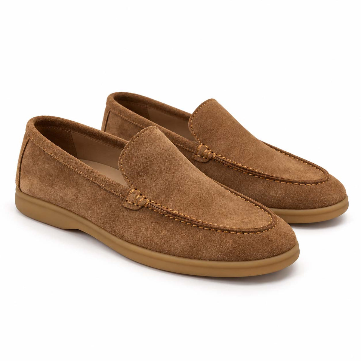 Lotfy men's casual suede shoe in cafe brown, 100151-314
