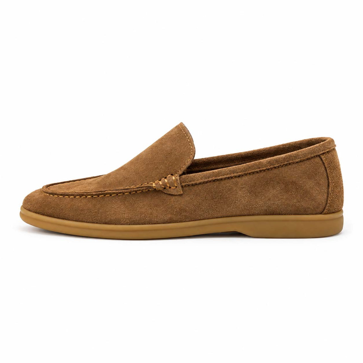 Lotfy men's casual suede shoe in cafe brown, 100151-314