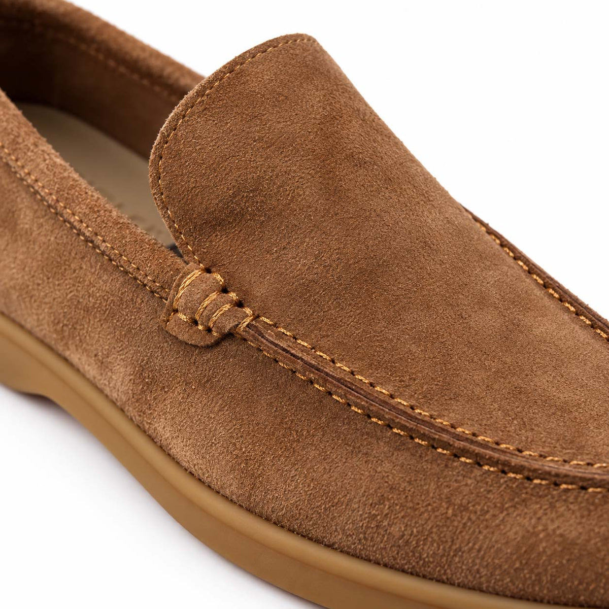 Lotfy men's casual suede shoe in cafe brown, 100151-314