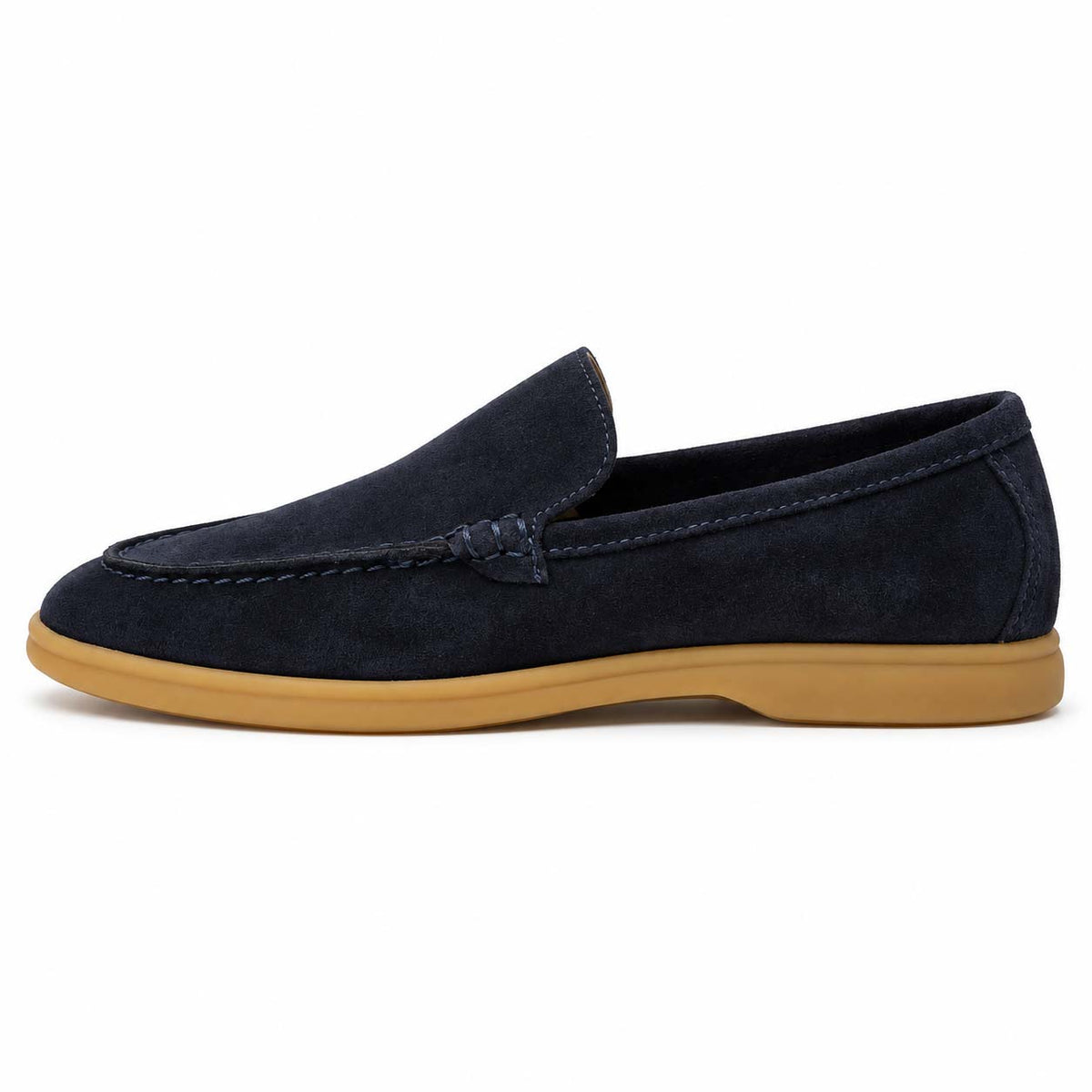 Lotfy men's casual suede shoe in navy, 100151-314