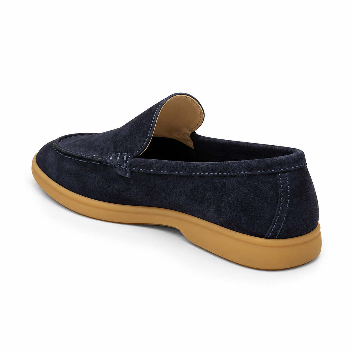 Lotfy men's casual suede shoe in navy, 100151-314