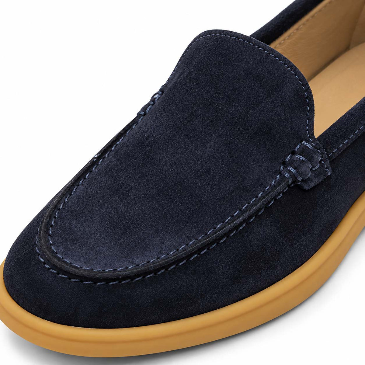 Lotfy men's casual suede shoe in navy, 100151-314
