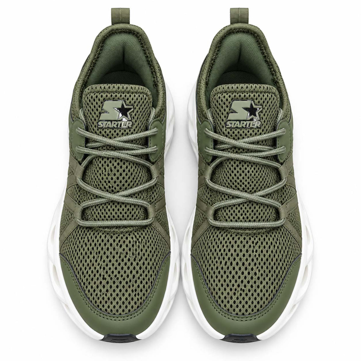 Lotfy men's chunky sneakers in green, 43351-426012