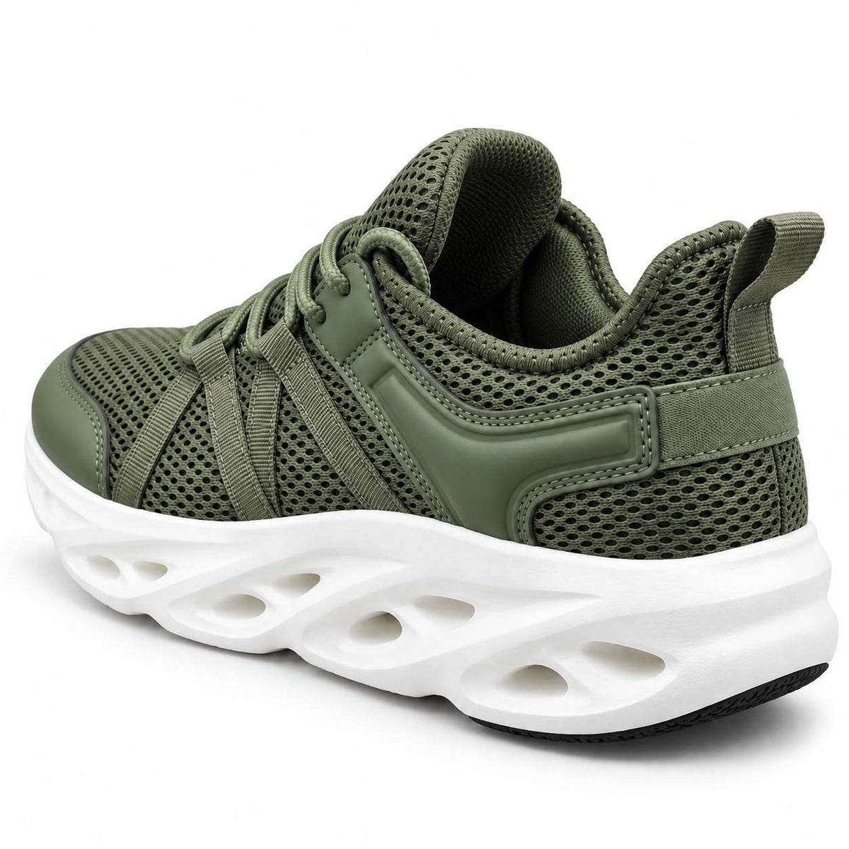 Lotfy men's chunky sneakers in green, 43351-426012